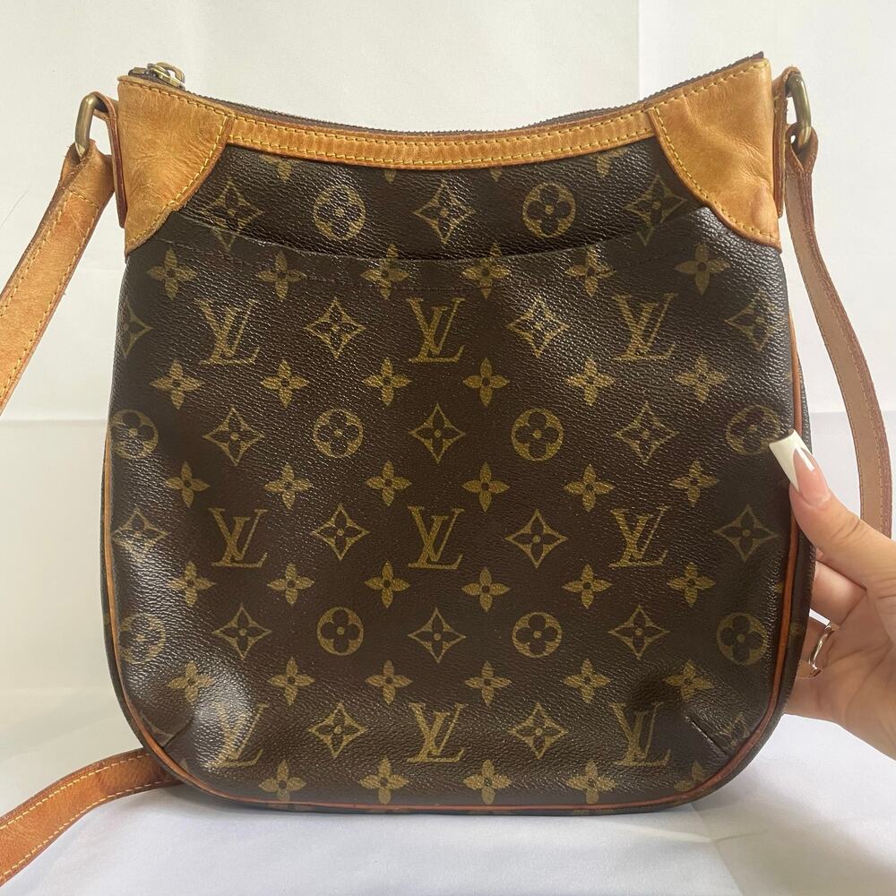 Louis Vuitton Odeon Monogram Leather Crossbody Bag Purse